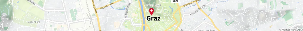Kartendarstellung des Standorts für Landschafts-Apotheke in 8010 Graz